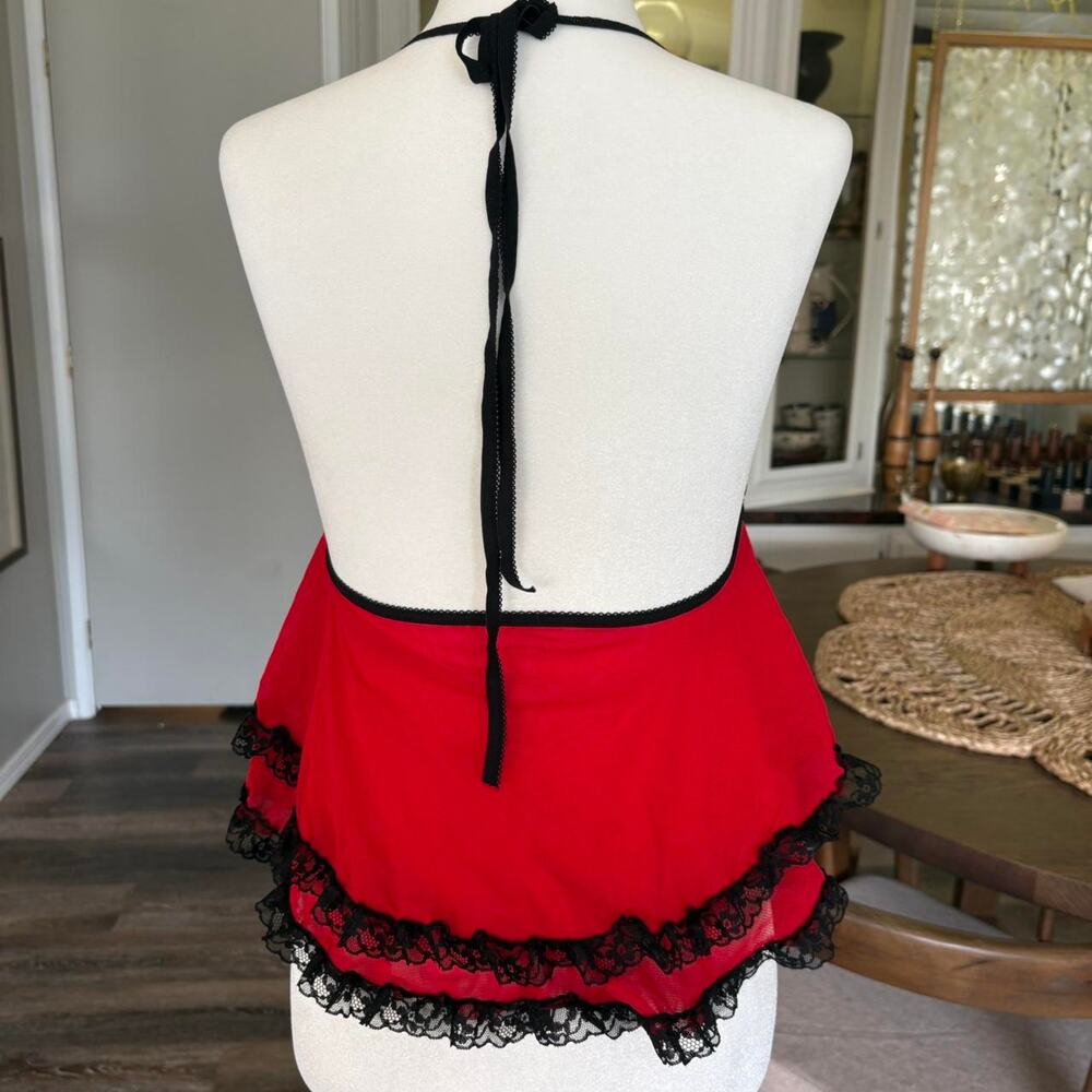 Leg Avenue Y2K Style Alt Pinup Babydoll Lingerie Top - Picture 3 of 5